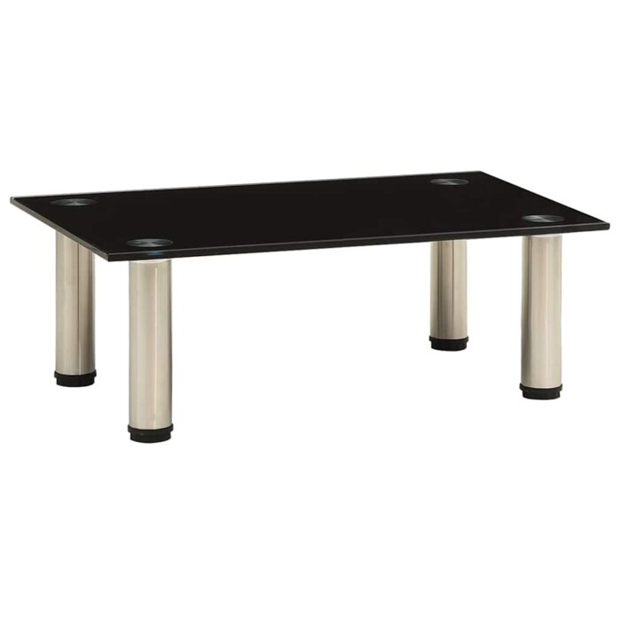 Soporte para TV de vidrio templado negro